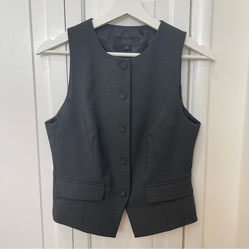 Zara Women's Mid-Grey Vest
